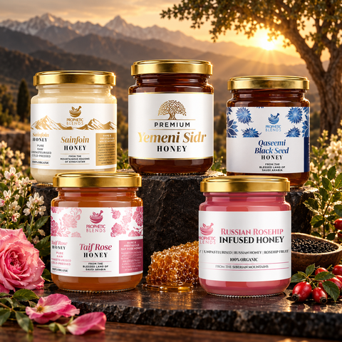 Award-winning Prophetic Blends honey collection with Great Taste stars