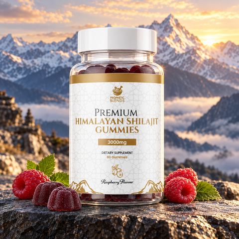 Himalayan shilajit gummies 3000mg label guide by Prophetic Blends