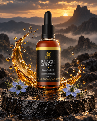 Cold-pressed raw Ethiopian black seed oil by Prophetic Blends