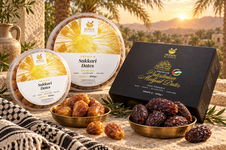 Sukkari Mufattal dates and Palestinian Medjoul dates compared