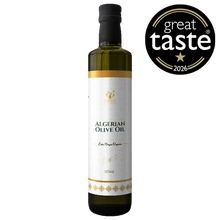 Load image into Gallery viewer, Prophetic Blends Algerian Extra Virgin Olive Oil 500ml with Great Taste 2026 1-Star badge