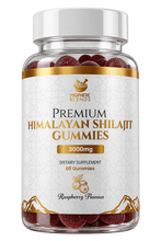 Load image into Gallery viewer, Gummy Wellness Duo with Prophetic Blends Himalayan Shilajit Gummies 3000mg, 60 raspberry-flavour gummies