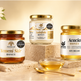 Prophetic Blends Honey Discovery Trio with Yemeni Sidr, White Sainfoin and Hungarian Acacia honey