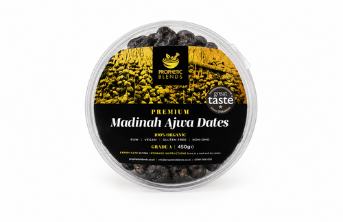 Sunnah Essentials Bundle with Prophetic Blends Premium Madinah Ajwa Dates 450g