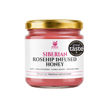 Load image into Gallery viewer, Prophetic Blends Siberian Rosehip Infused Honey 250g jar, Great Taste award winner