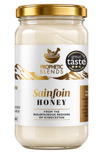 Load image into Gallery viewer, Prophetic Blends White Sainfoin Honey from Kyrgyzstan 500g jar, Great Taste 3-Star winner