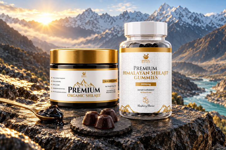 Gilgit Shilajit resin and Himalayan Shilajit gummies compared