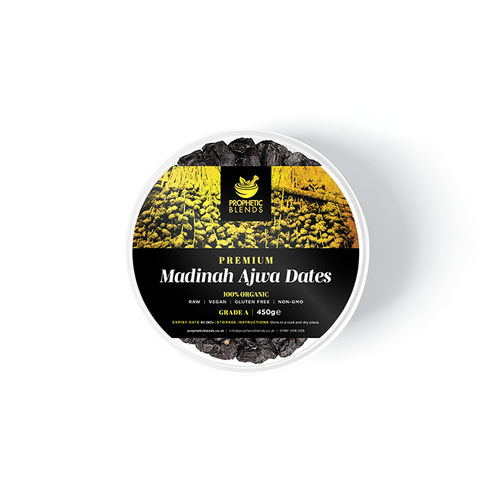 Prophetic Blends Premium Madinah Ajwa Dates included in Premium Prophetic Blends Bundle