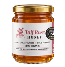 Load image into Gallery viewer, Prophetic Blends Ta'if Rose Honey from Saudi Arabia 140g jar, Great Taste 3-Star winner
