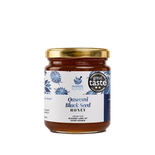Load image into Gallery viewer, Prophetic Blends Qaseemi Black Seed Honey 250g with Great Taste 2026 2-Star badge
