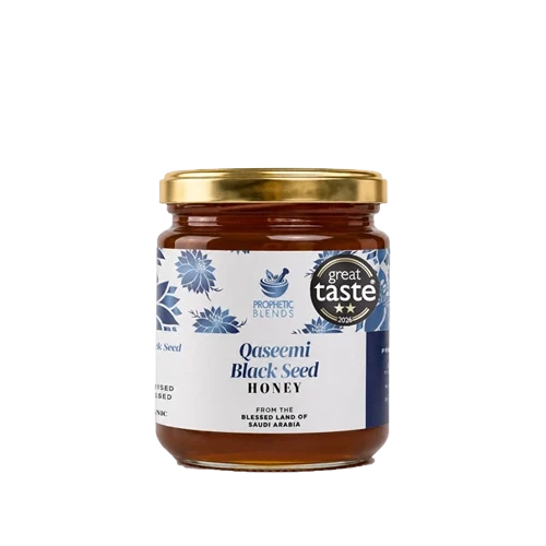 Prophetic Blends Qaseemi Black Seed Honey 250g with Great Taste 2026 2-Star badge
